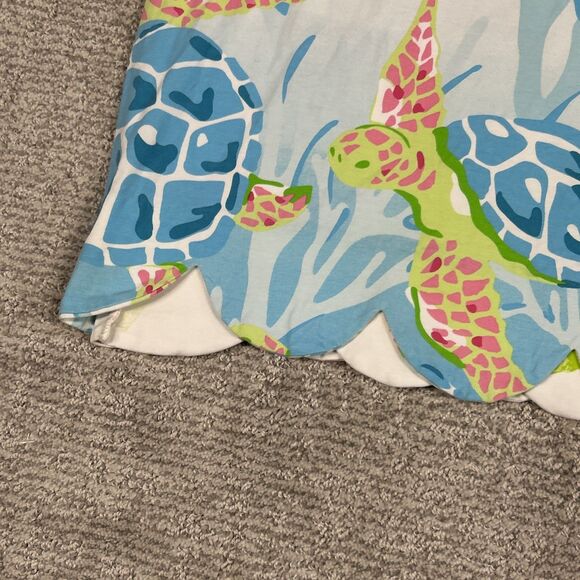 Ana Clare Reversible Dress Womens XXL Scallop Hem Ocean Sea Turtle Resort Wear - Picture 5 of 11